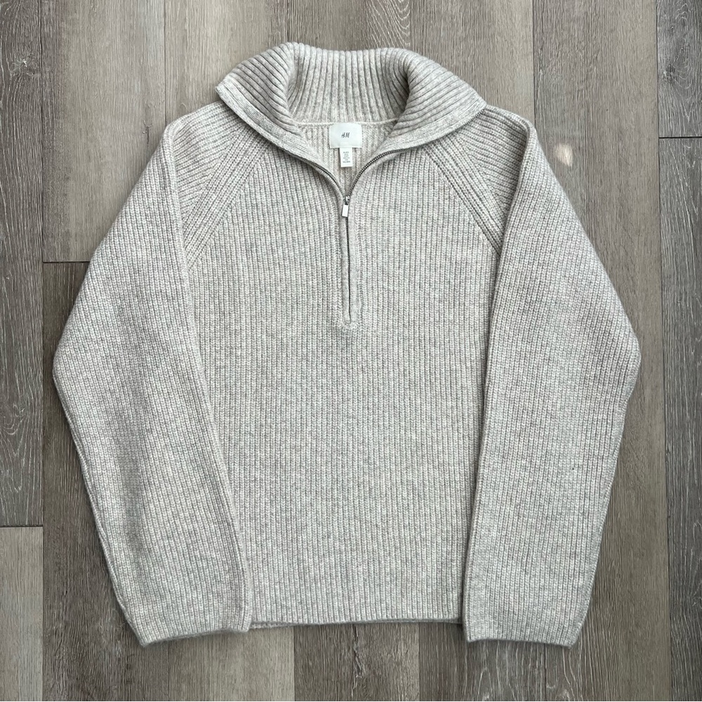 H&M Quarter Zip Sweater